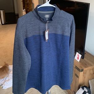 Navy Blue B.H. Bass & Co. Full Zip Pull Over